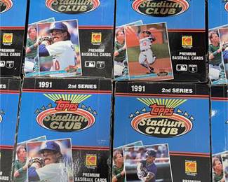 Lot 10004: Topps 1991 Stadium Club 2nd Series Baseball Card Boxes (photo 6)