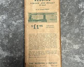 Lot 0908: Redding Co. Powder & Bullet Reloading Scale, Original Box (photo 3)