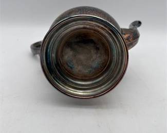 Lot 0588: Silver-Plated Baluster Coffee Pot, Apparently Unmarked (photo 2)