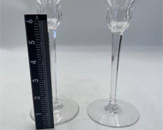 Lot 627: Marquis by Waterford Treviso Crystal Candlesticks, Pair (photo 6)