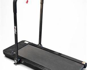 Lot 0536: FUNMILY Folding Under-Desk Treadmill With Handlebar — current bid $9