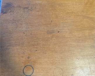 Lot 0660: Mid-Century Oak Double Pedestal Kneehole Office Desk (photo 6)