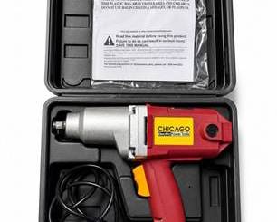Lot 0543: Chicago Electric 45252 1/2-Inch Impact Wrench With Case — current bid $5