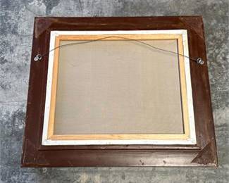 Lot 0722: Dutch-Style Winter Landscape Oil on Canvas, Framed (photo 2)