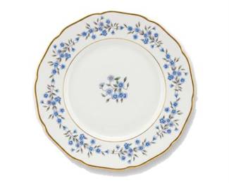 Lot 10021: Royal York Hohenberg Germany Blue Floral Porcelain Plate (photo 2)
