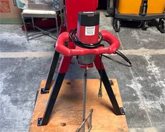 Lot 0527: H-Frame Hydraulic Shop Press with Mixer & Blender (photo 4)