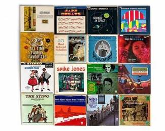 Lot 10064: Sixteen Vintage Jazz and Easy Listening LP Records — current bid $5