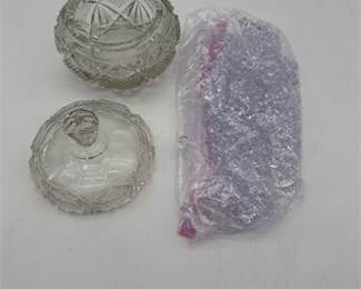 Lot 0684: American Brilliant Period Cut Glass Tablewares, 9 Pcs (photo 4)