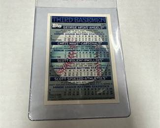 Lot 0596: 1996 Topps #434 Prospects Baseball Card, Scott Rolen (photo 2)