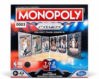 Lot 10003: Monopoly Prizm NBA Edition Board Game by Hasbro — current bid $6