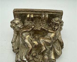 Lot 0304: Cast Resin Cherub Wall Corbel Shelf Bracket (photo 2)