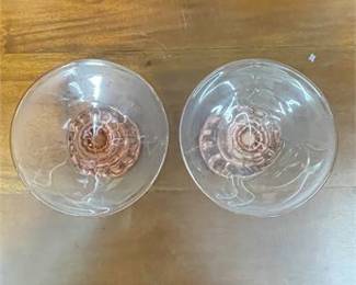 Lot 10011: Pink Depression Glass Console Set, c.1930s, 5 Pcs (photo 6)