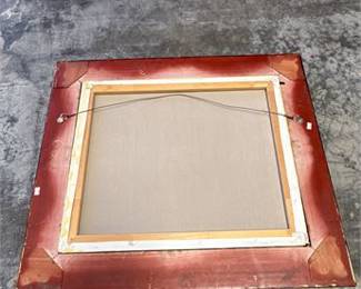 Lot 0739: Oil on Canvas Pastoral Landscape Signed F. Pisa, Gilt Frame (photo 2)