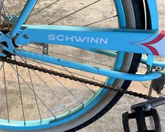 Lot 0532: Schwinn Teal Single-Speed Step-Through Cruiser Bicycle (photo 3)