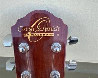 Lot 0763: Oscar Schmidt by Washburn Dreadnought Acoustic Guitar (photo 5)