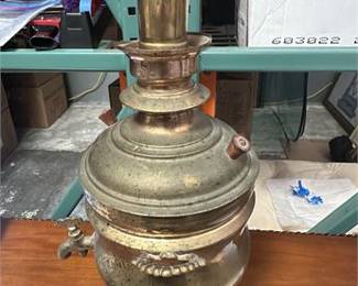 Lot 10067: Unmarked Brass Charcoal-Burning Samovar Tea Urn (photo 5)