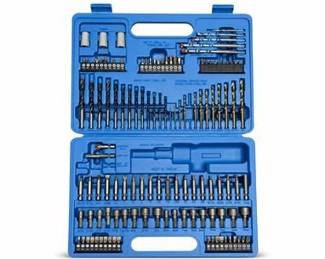 Lot 0746: Titanium-Coated Drill & Driver Bit Set, Made in Taiwan — current bid $5