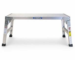 Lot 0544: Werner AP-20 Aluminum Folding Work Platform, 225 lb Capacity — current bid $13