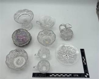 Lot 0684: American Brilliant Period Cut Glass Tablewares, 9 Pcs (photo 3)