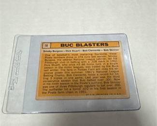 Lot 0751: 1963 Topps #18 "Buc Blasters" Baseball Card (photo 2)