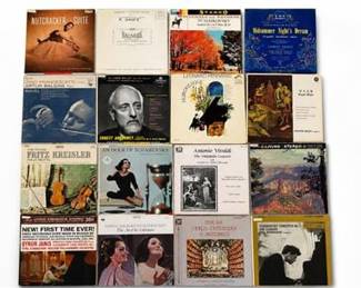 Lot 10062: Classical Vinyl LP Records, Mixed Labels, Group of 16 — current bid $5
