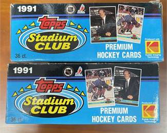 Lot 10002: 1991 Topps Stadium Club Hockey Wax Boxes, Inaugural Issue (photo 6)