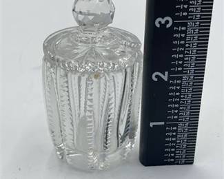 Lot 641: Cut Glass Covered Condiment Jar, Anglo-Irish Style (photo 5)