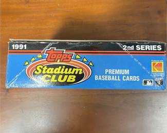 Lot 10004: Topps 1991 Stadium Club 2nd Series Baseball Card Boxes (photo 5)