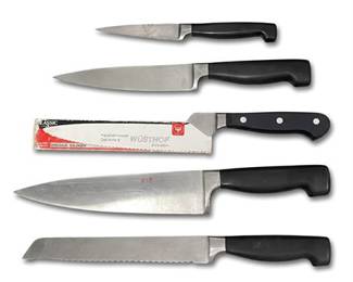 Lot 10030: Wüsthof & Unmarked German Kitchen Knives, Set of 5 (photo 2)