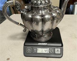 Lot 517: Sanborns Mexico City Sterling Silver Tea & Coffee Service Total weight 3313 gram (photo 8)