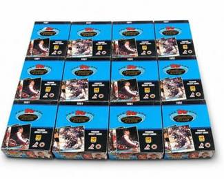 Lot 10002: 1991 Topps Stadium Club Hockey Wax Boxes, Inaugural Issue — current bid $7