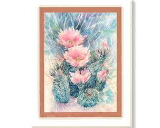 Lot 10032: Designs of the Southwest Crystal Tile, Jan Thompson Cactus (photo 2)