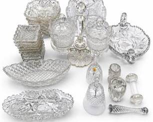 Lot 0680: American Brilliant Period Cut & Pressed Glass Lot — current bid $6