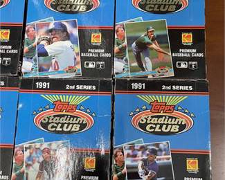 Lot 10004: Topps 1991 Stadium Club 2nd Series Baseball Card Boxes (photo 8)