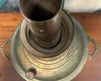 Lot 10067: Unmarked Brass Charcoal-Burning Samovar Tea Urn (photo 3)