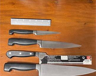 Lot 10030: Wüsthof & Unmarked German Kitchen Knives, Set of 5 (photo 3)