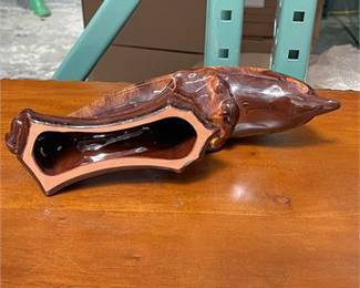Lot 10036: Blue Mountain Pottery-Style Drip Glaze Dolphin Figurine (photo 5)