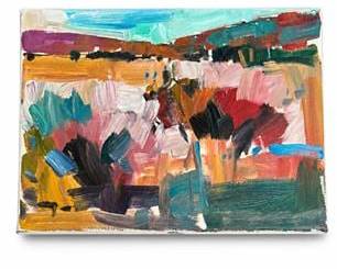 Lot 820: Jose Trujillo (b. 1982), Through the Desert, Oil on Canvas — current bid $5
