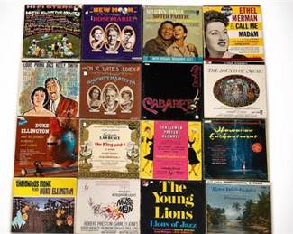 Lot 10063: Vintage Vinyl LP Lot: Broadway, Soundtracks & Jazz — current bid $6