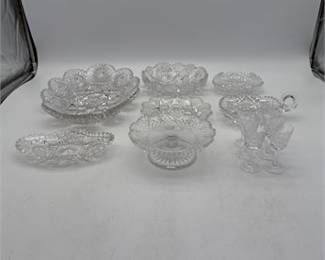 Lot 0674: American Brilliant Period Cut Glass Tableware, 13 Pcs (photo 4)