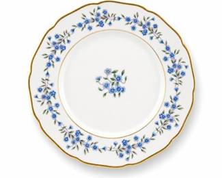 Lot 10021: Royal York Hohenberg Germany Blue Floral Porcelain Plate — current bid $10