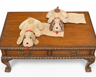 Lot 10045: The Item Co. Dog Armrest Remote Caddy, Pair — current bid $5