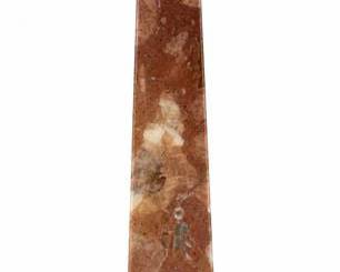 Lot 0452: Polished Red Marble Decorative Obelisk, 7.75 in. — current bid $6