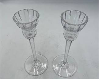 Lot 627: Marquis by Waterford Treviso Crystal Candlesticks, Pair (photo 5)