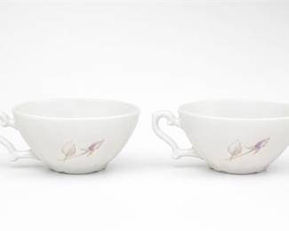 Lot 10020: Pair of Sociedade de Porcelanas de Coimbra Porcelain Teacups — current bid $5