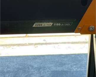 Lot 0587: Pair of TOUGHBUILT Folding Steel and Composite Sawhorses (photo 2)