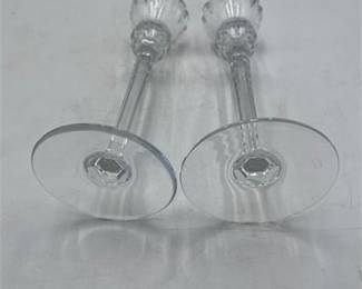 Lot 627: Marquis by Waterford Treviso Crystal Candlesticks, Pair (photo 3)