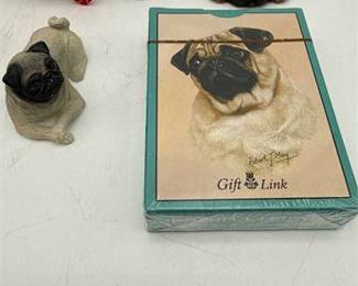Lot 0241: Assembled Pug Collectibles, Resin, Pewter, Glass & Ceramic (photo 7)