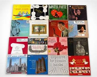 Lot 10055: Classical & Christmas Vinyl LP Record Collection — current bid $7