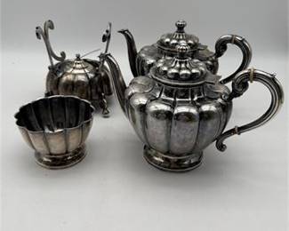 Lot 517: Sanborns Mexico City Sterling Silver Tea & Coffee Service Total weight 3313 gram (photo 5)